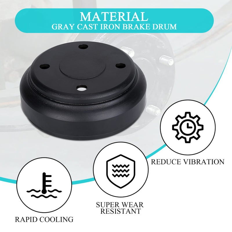 9.99WORLD MALL Golf Cart Brake Drum fit for Golf Cart Club Car DS (1995-up) & Precedent (2004-up), Brake hub Replacement Part 1017911-01 1018232-01 - Image 3